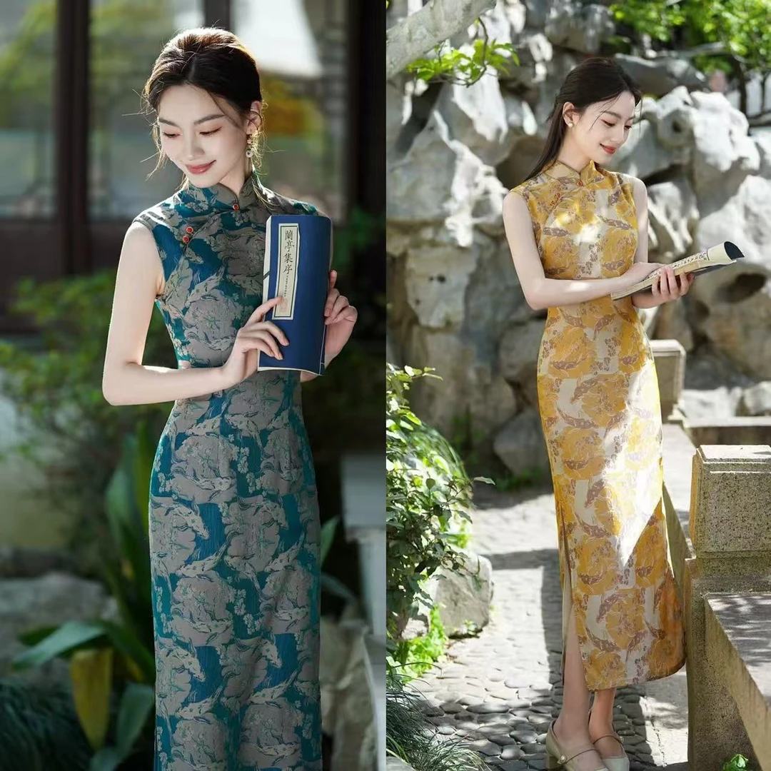 【海棠】上上签 夏季复古新中式旗袍2025新款无袖气质日常显瘦文艺