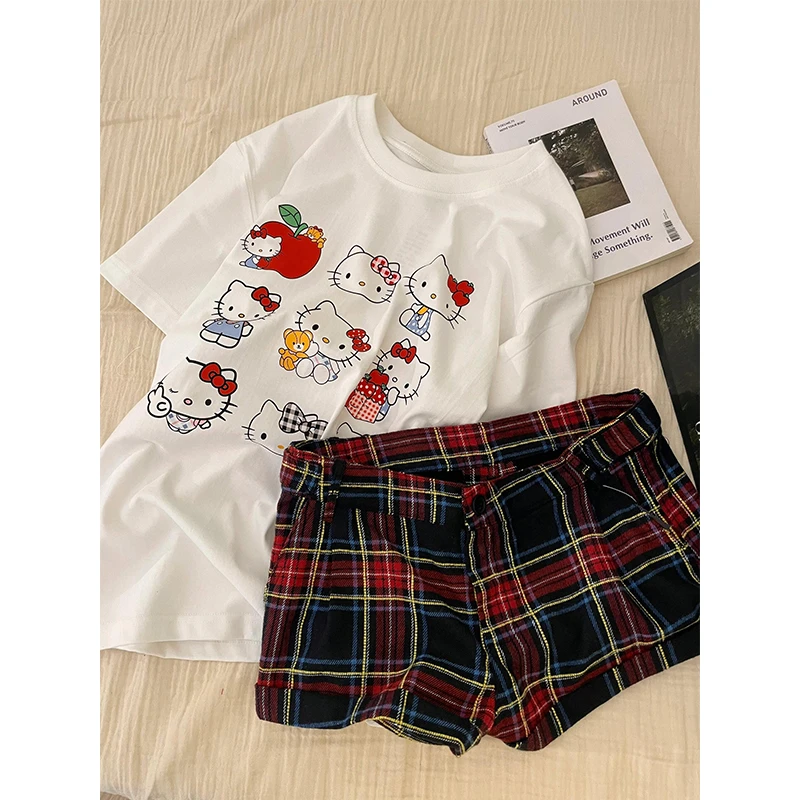 【小熊kitty】韩系甜美可爱睡衣女夏季新款短袖短裤居服套装可外穿