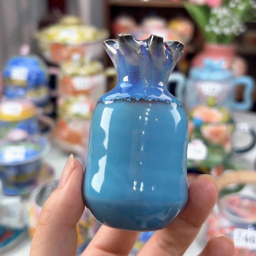 景德镇手绘高温釉下彩陶瓷茶具