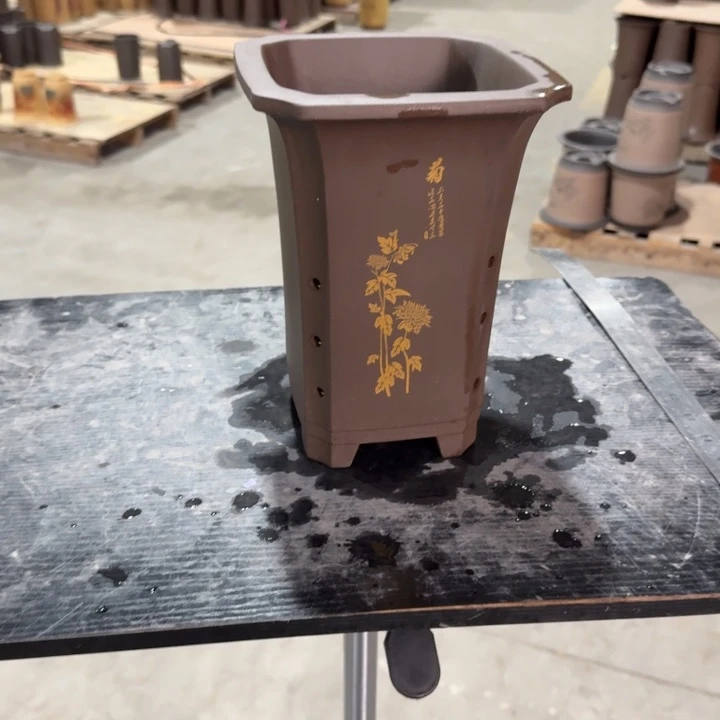 紫砂花盆紫砂花盆破损补发