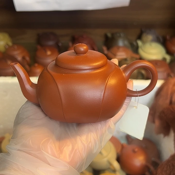 茶壶紫砂宜兴紫砂壶朱泥210