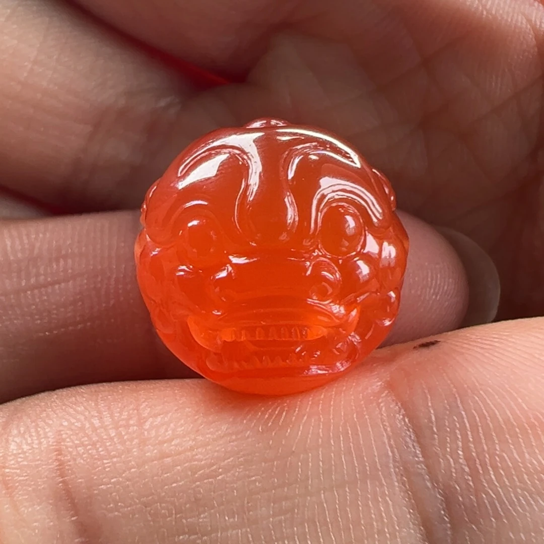 南红玛瑙貔貅珠16.8未镶嵌