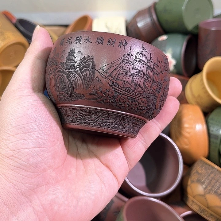 茶杯紫砂全手工紫砂主人杯