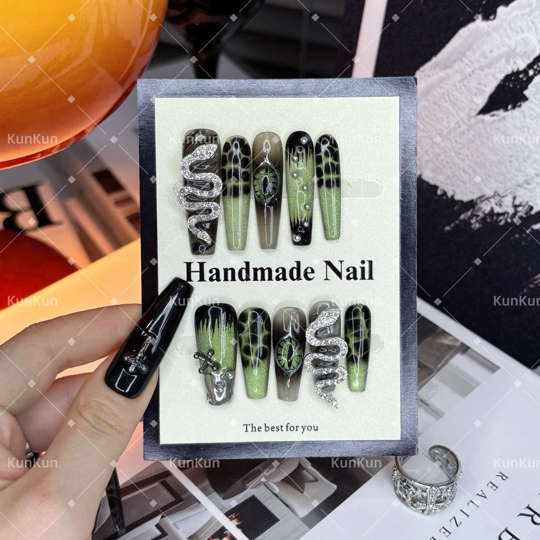 【绿蛇】KK·纯手工穿戴甲