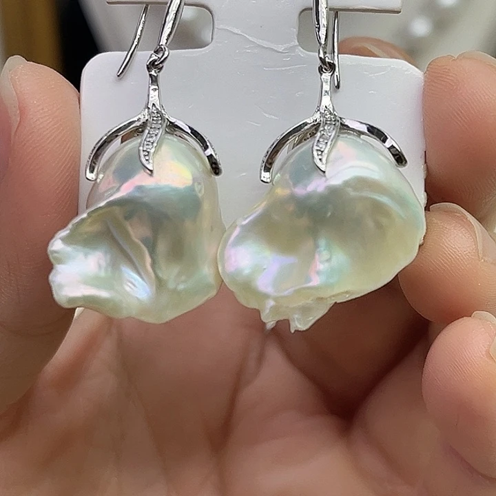 未镶嵌淡水珍珠耳饰