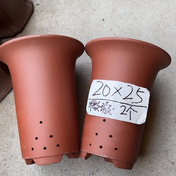 紫砂花盆宜兴紫砂花盆2只