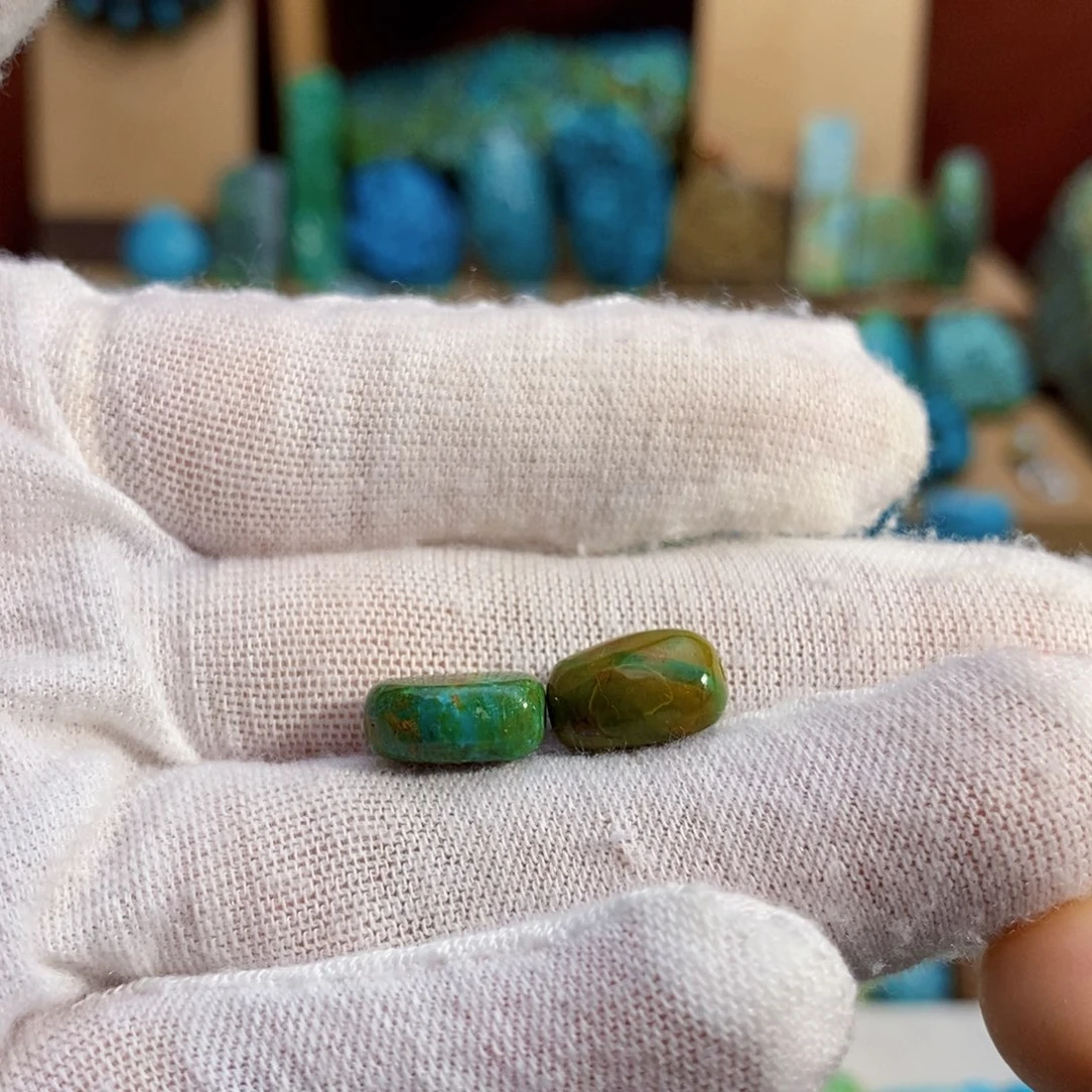 定制绿松石高瓷玉化豆