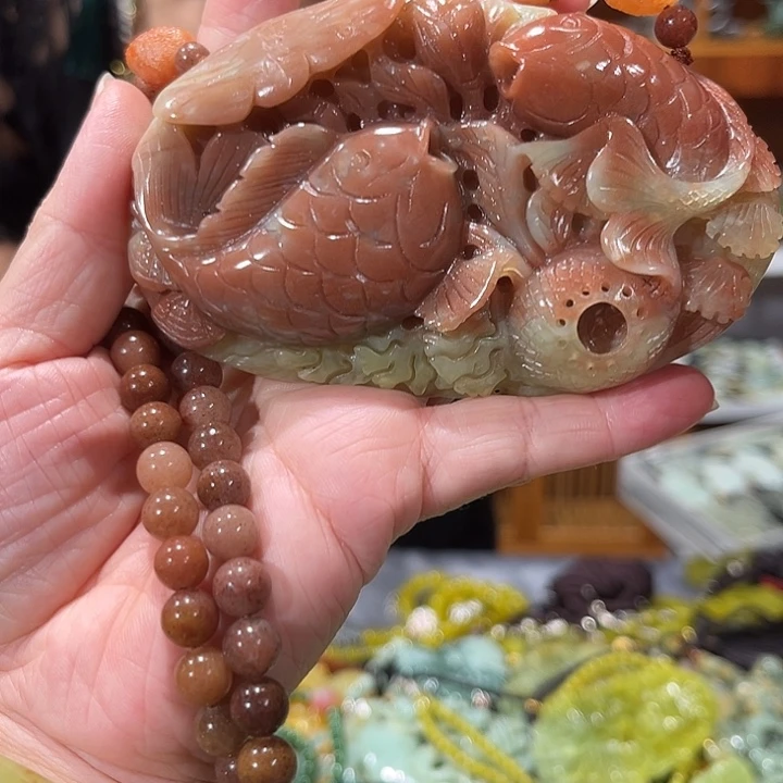 未镶嵌岫玉毛衣链