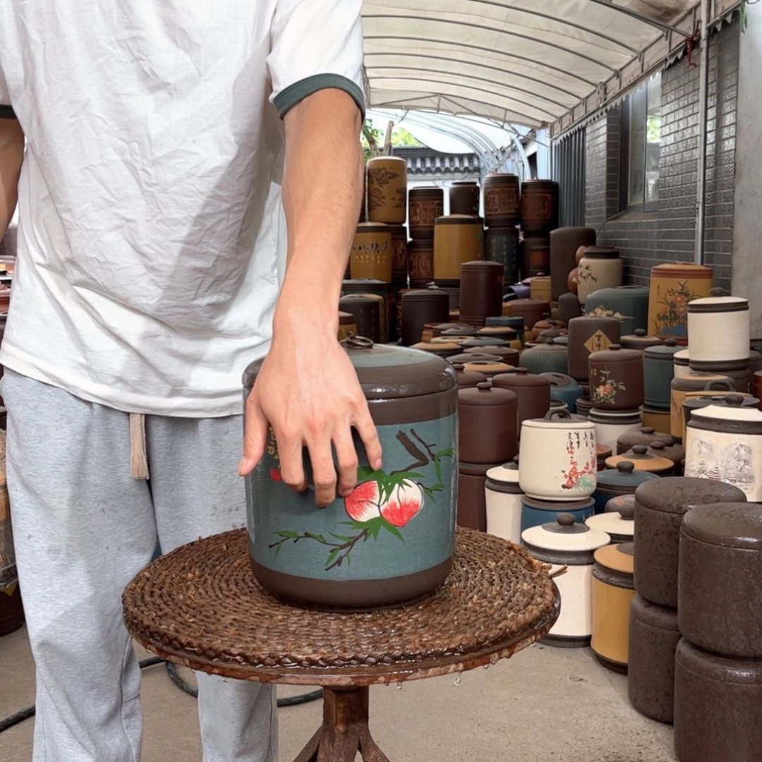 紫砂茶叶罐8 饼茶叶罐