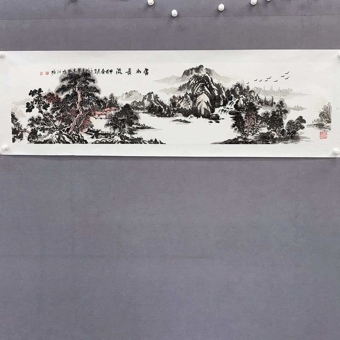 国画艺术家真人手绘