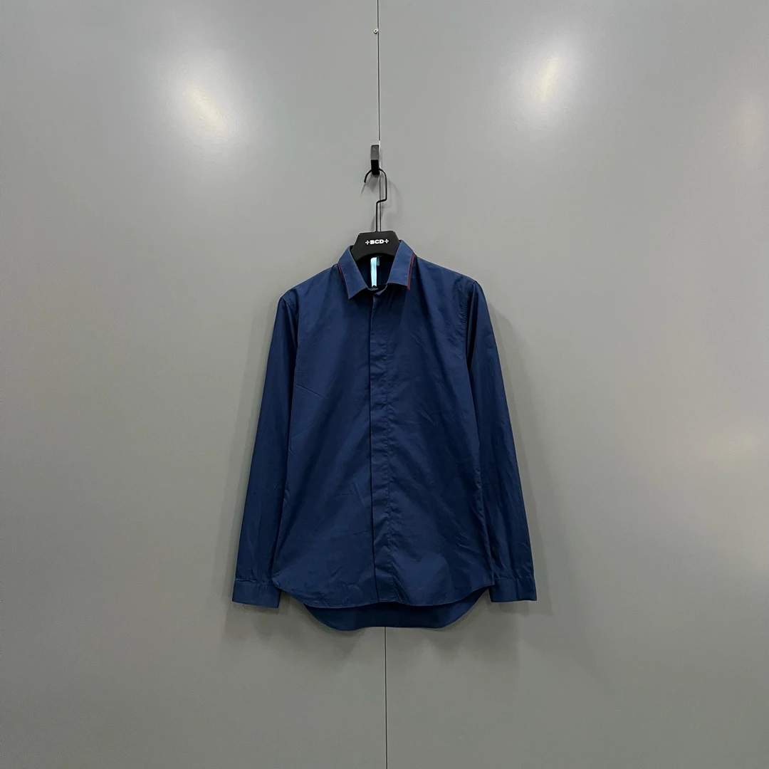 99新 DIOR/迪奥 h825  深蓝色衬衫 38码 205894
