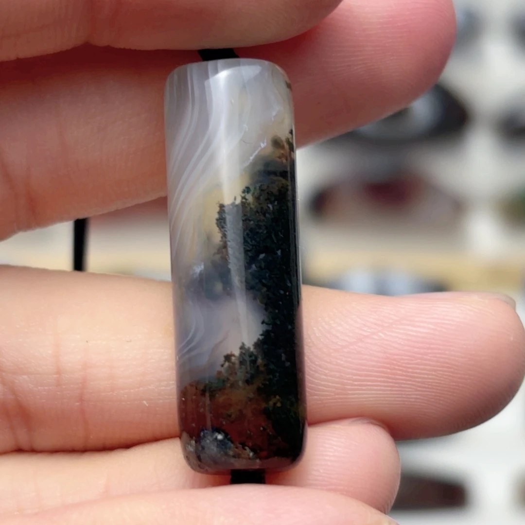 玛瑙/玉髓未镶嵌吊坠11