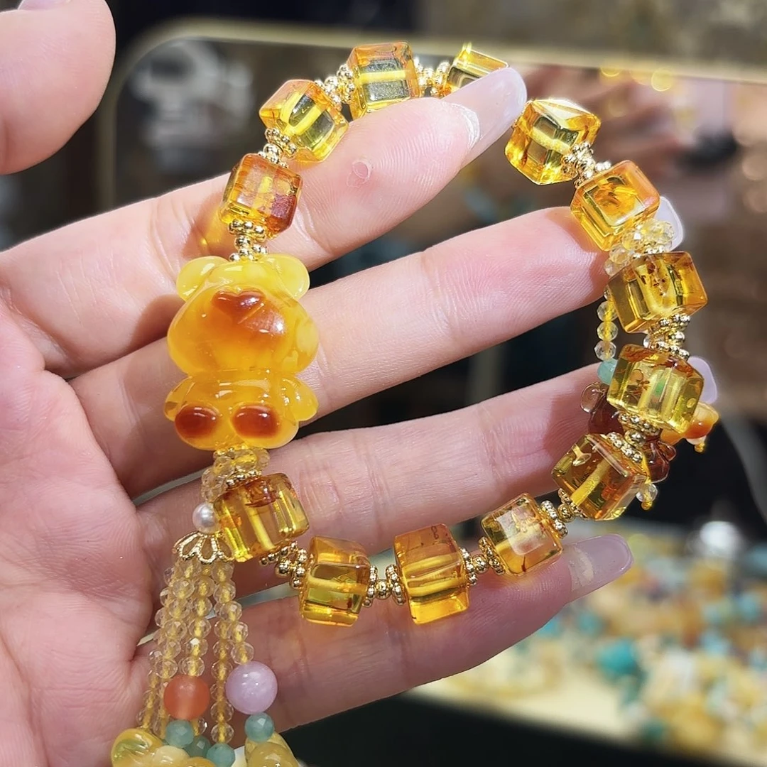 琥珀未镶嵌戒指琥珀