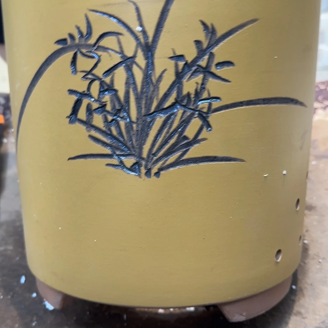 紫砂花盆口径17.21口径