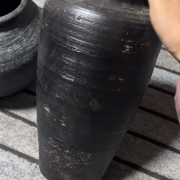 粗陶盆默认打孔高34口12