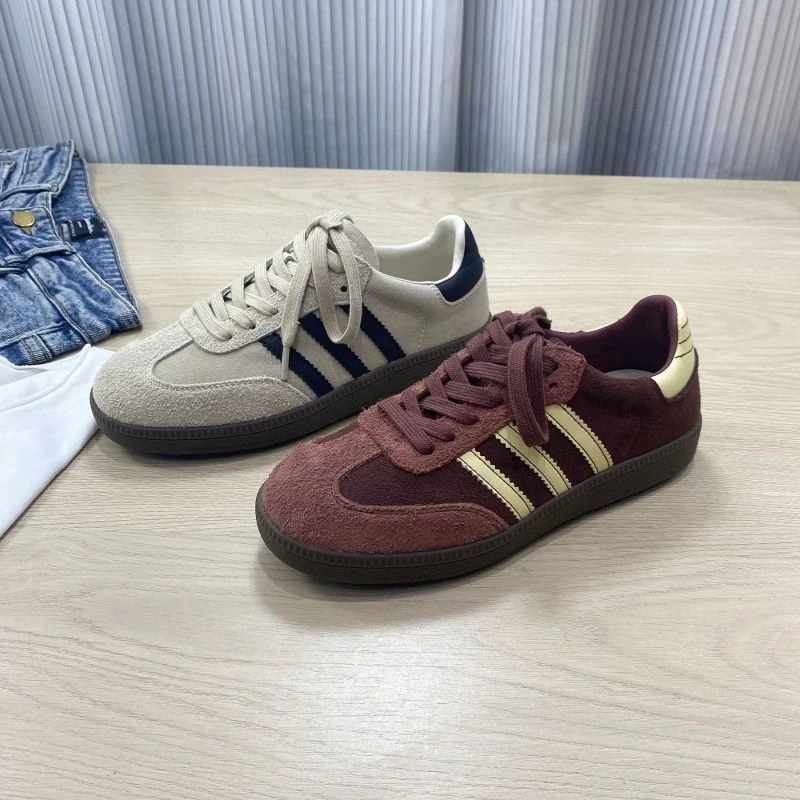 复古德训鞋男女同款2025春季新款百搭学生板鞋休闲运动情侣阿甘鞋