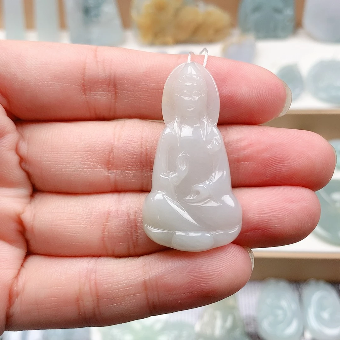翡翠未镶嵌吊坠(不含链)29观音