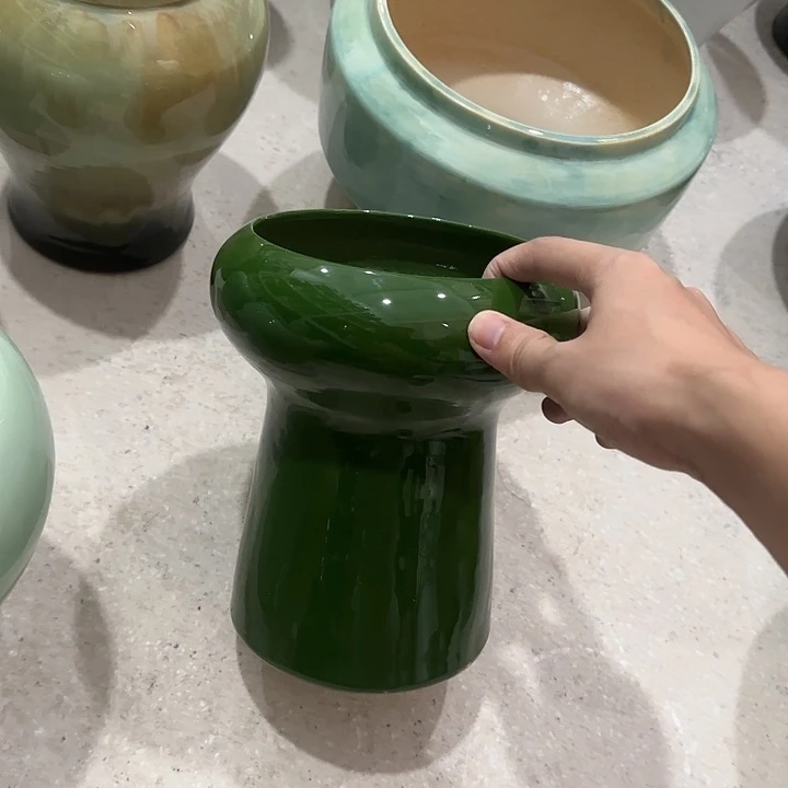 白泥花盆微瑕无孔