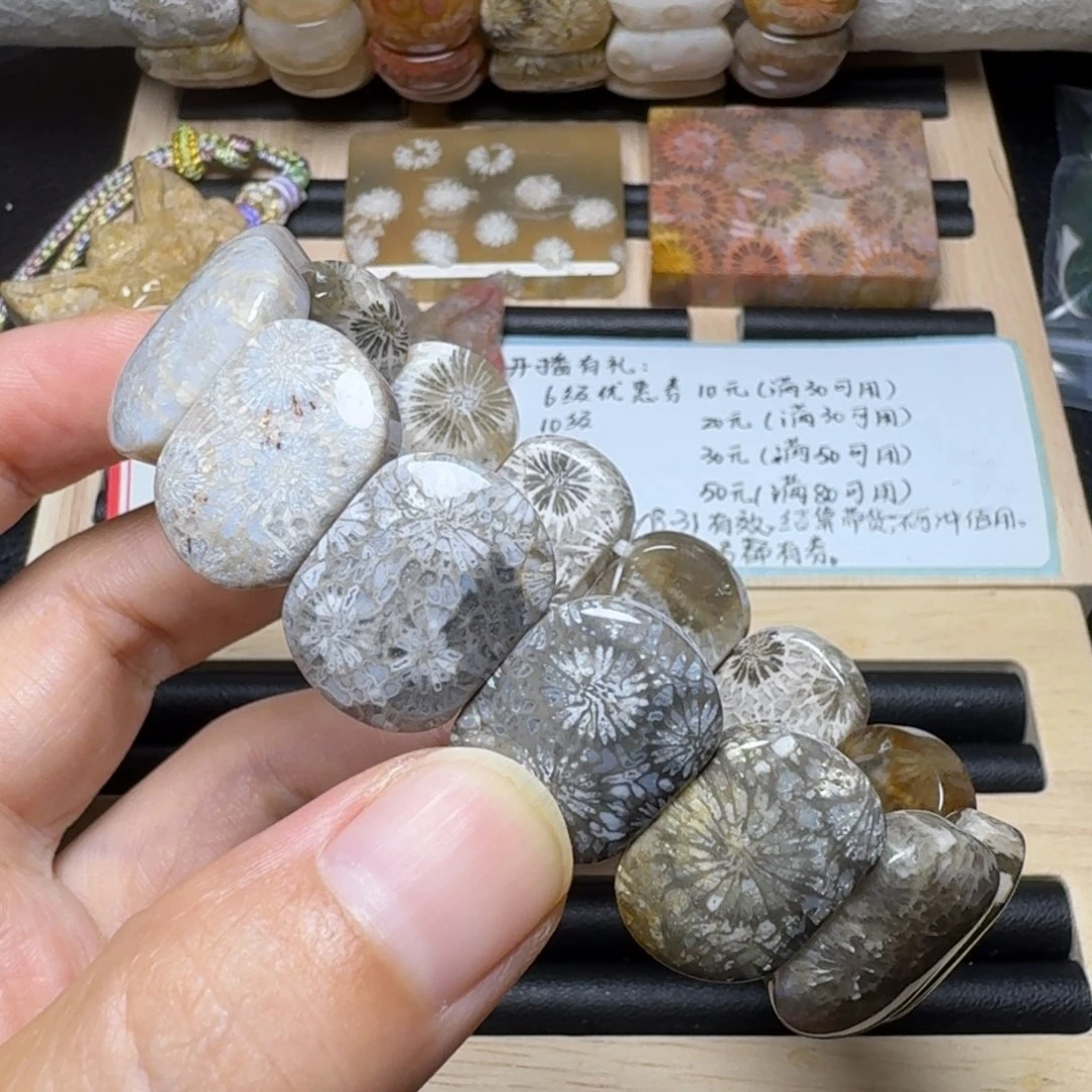 未镶嵌渐变黑色系，特价硅化玉
