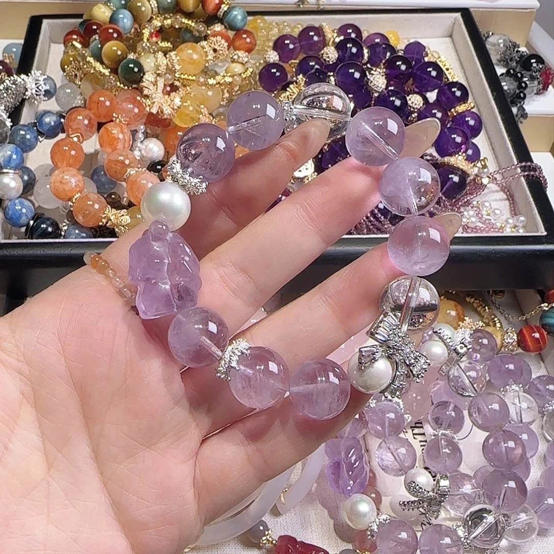 水晶手链未镶嵌把