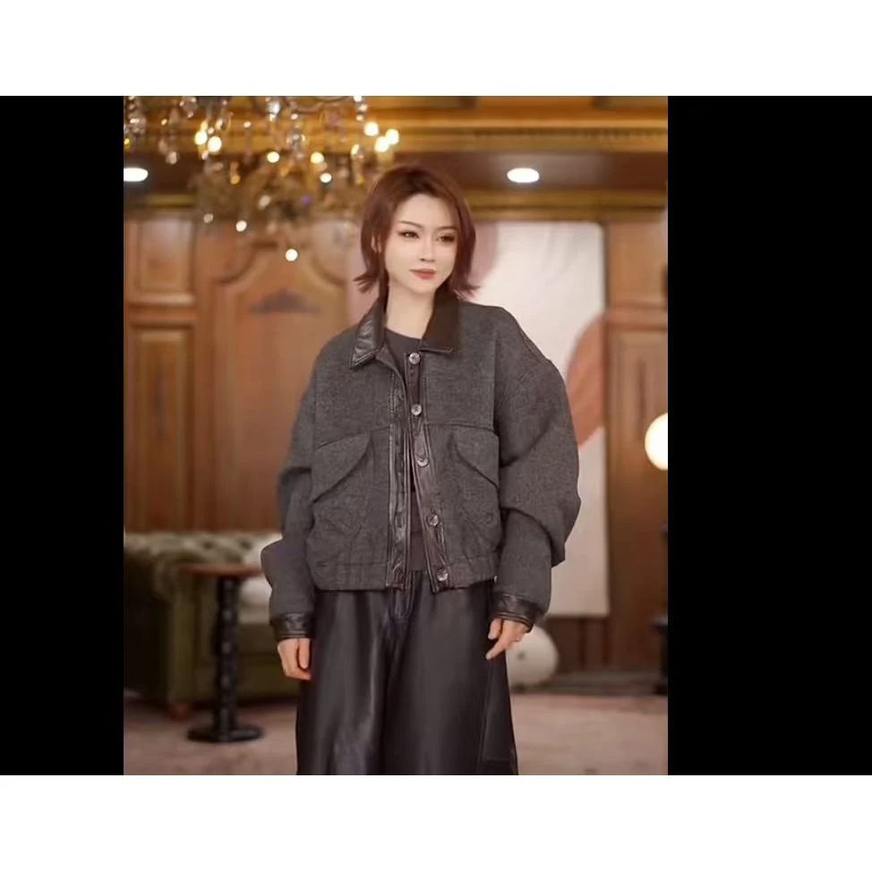 HERDERS 短款粗纺女款羊毛外套  51120