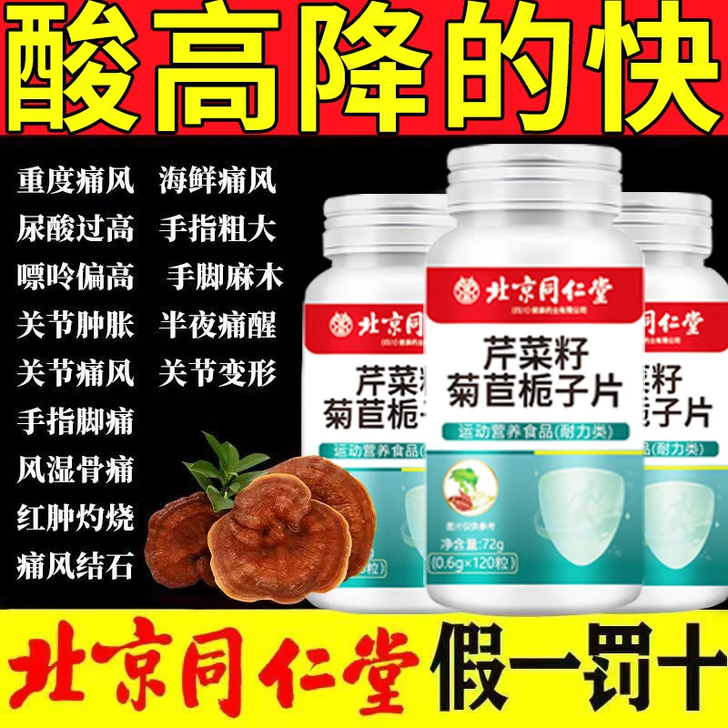 【酸友必备】芹菜籽菊苣益生菌片通风结晶关节红肿酸痛尿酸高中老年