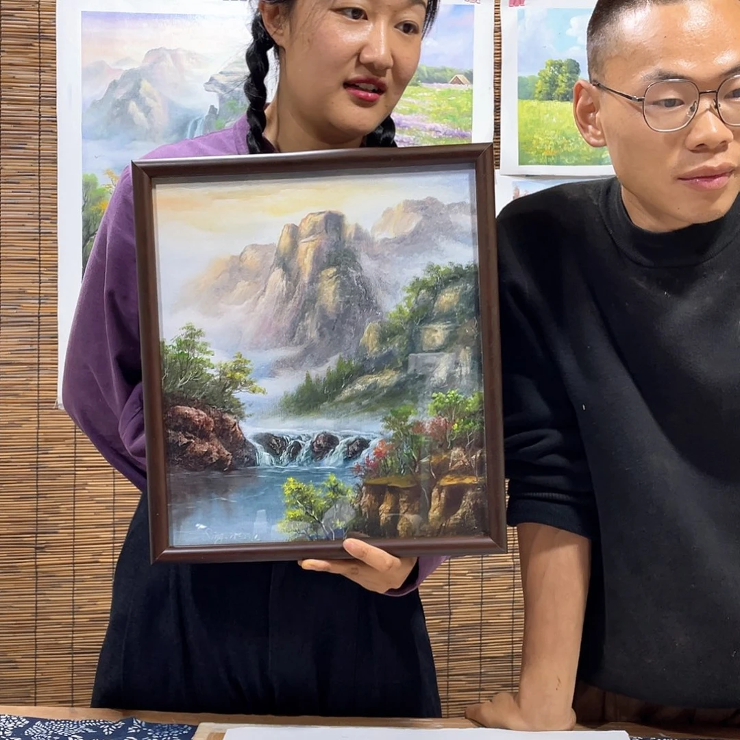 油画薇爽恭喜竞拍成功