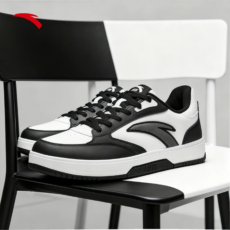 安踏云川板鞋秋冬新款男子厚底板鞋增高防滑百搭通勤舒适休闲鞋子