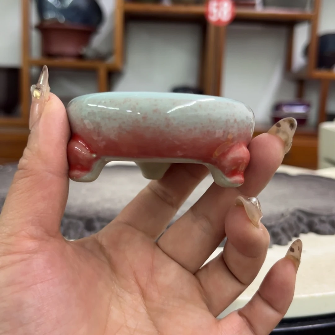 紫砂花盆瑕疵3-6.5。。。。