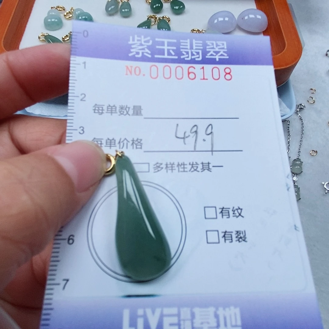 颈饰未镶嵌翡翠冰透随行