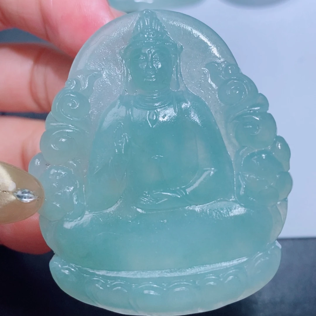 定制翡翠未镶嵌翡翠定制吊坠