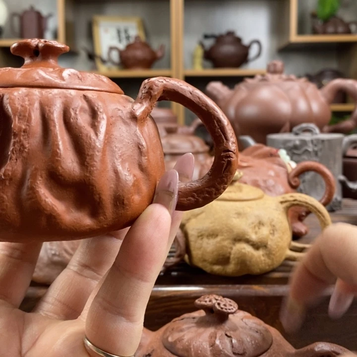 紫砂茶壶霞*谷原矿紫砂壶