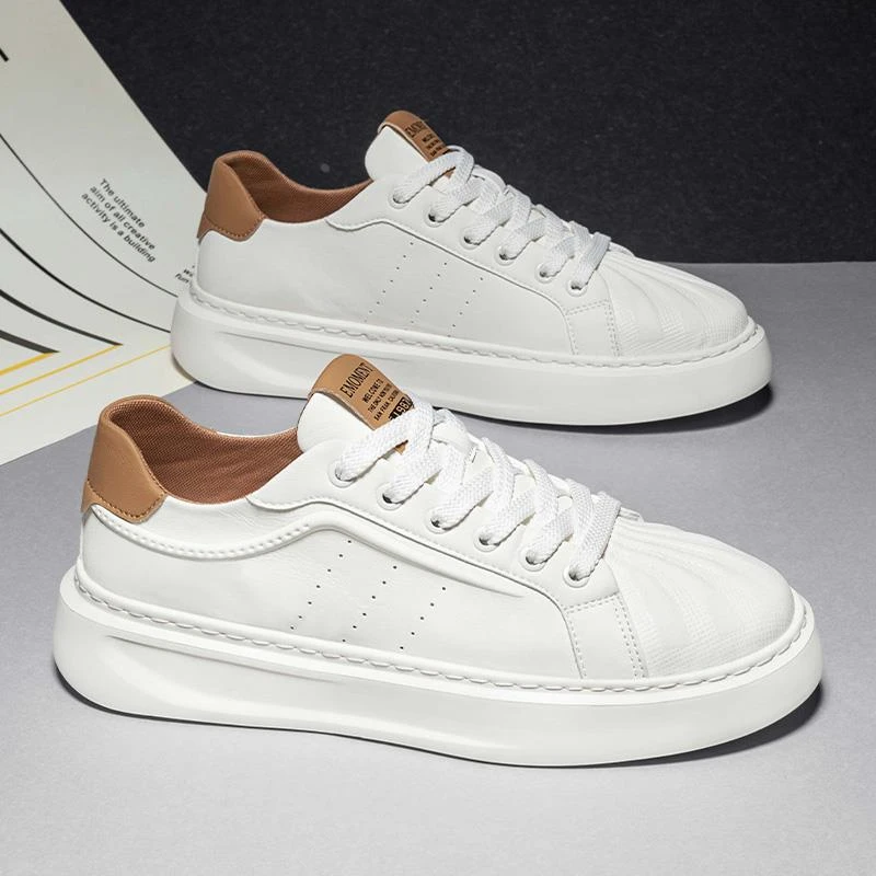 贝壳头男鞋2025新款夏季爆款潮流百搭高级感痞帅休闲运动小白板鞋