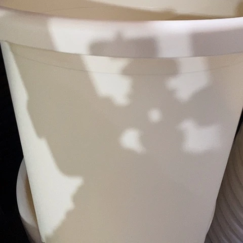 树脂四季7号米黄无托5个