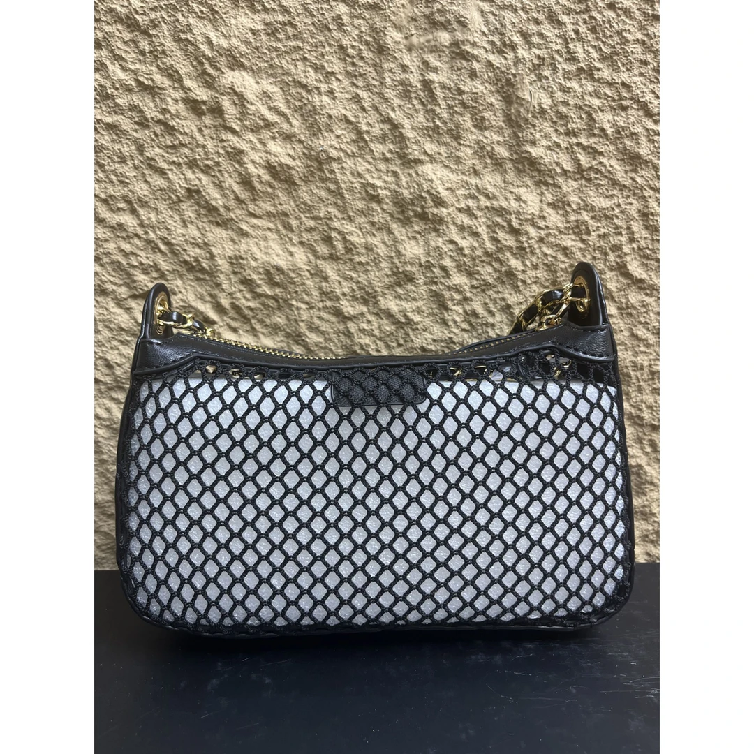 TOLEX2025新款手工女包网格黑色21cm