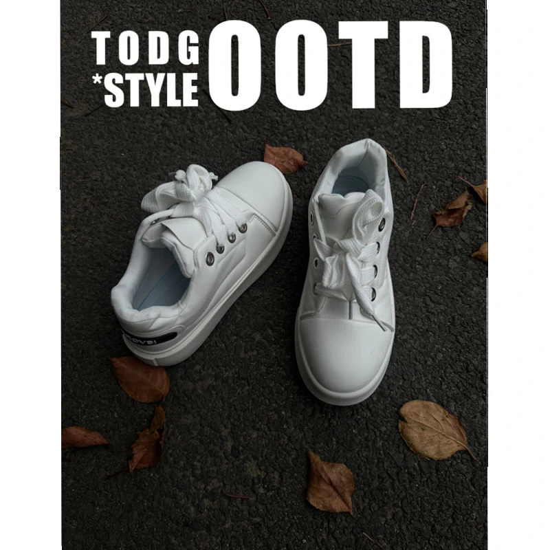 TWODOG-style春季新款时尚潮鞋百搭休闲板鞋时尚运动厚底爱心鞋