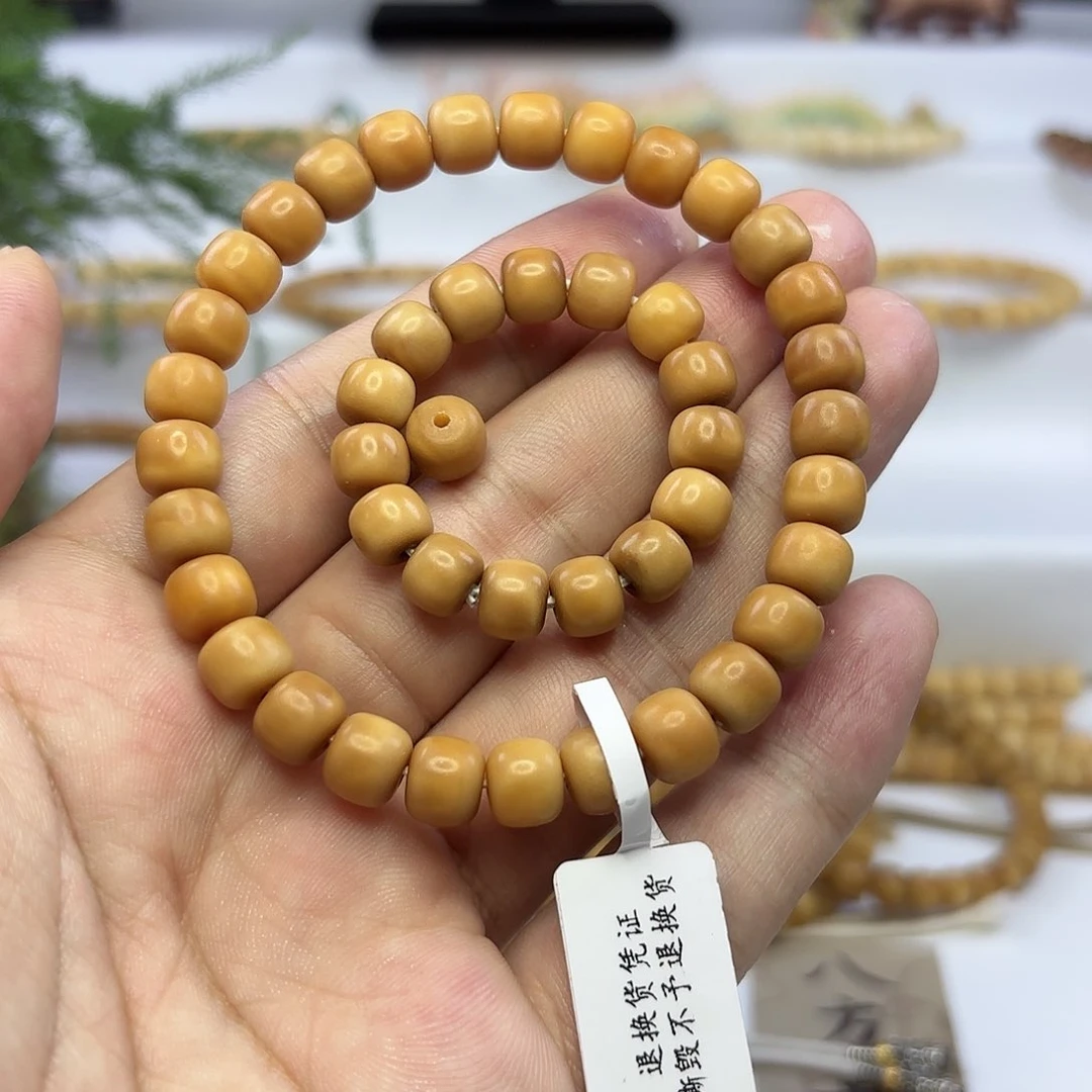 菩提根/象牙果手串半****你龙脊菩提老料精挑孔道老型