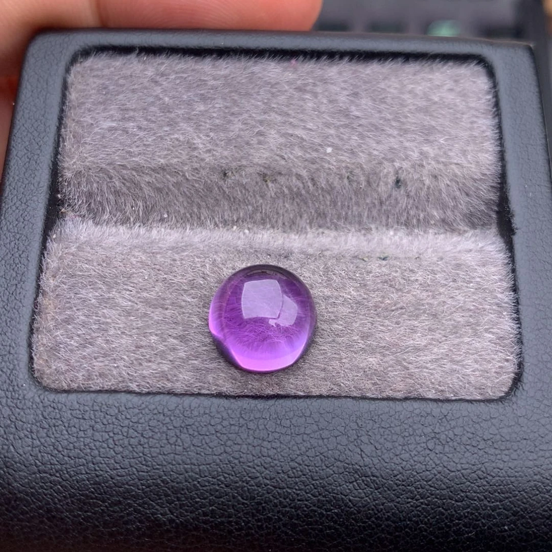 紫晶珠宝半成品未镶嵌圆10素面