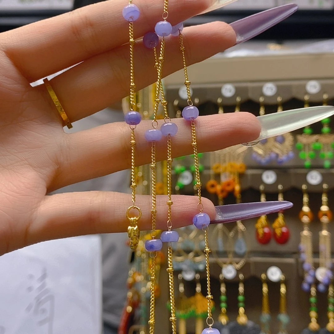 翡翠合金耳饰翡翠