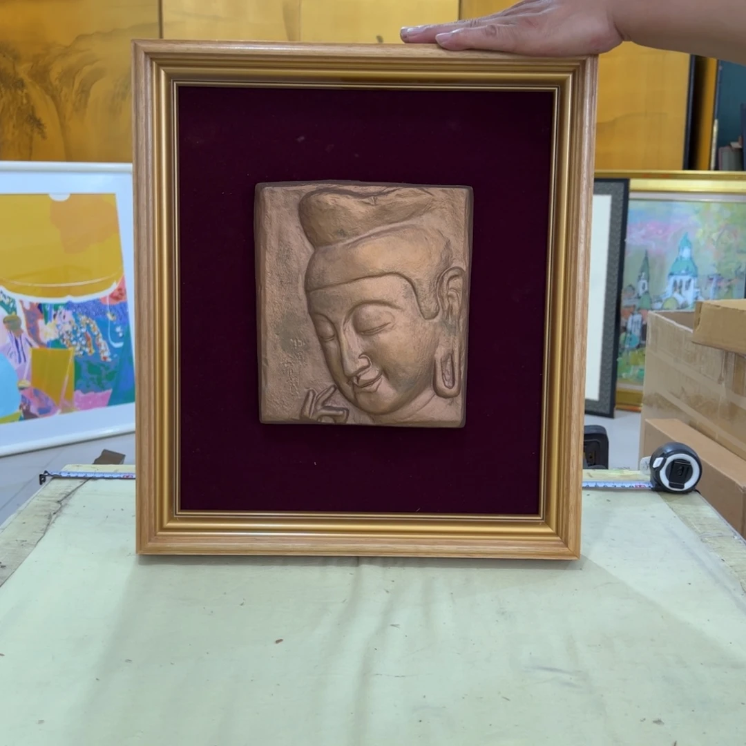 赵***师绘画屏风框画茶空间设计