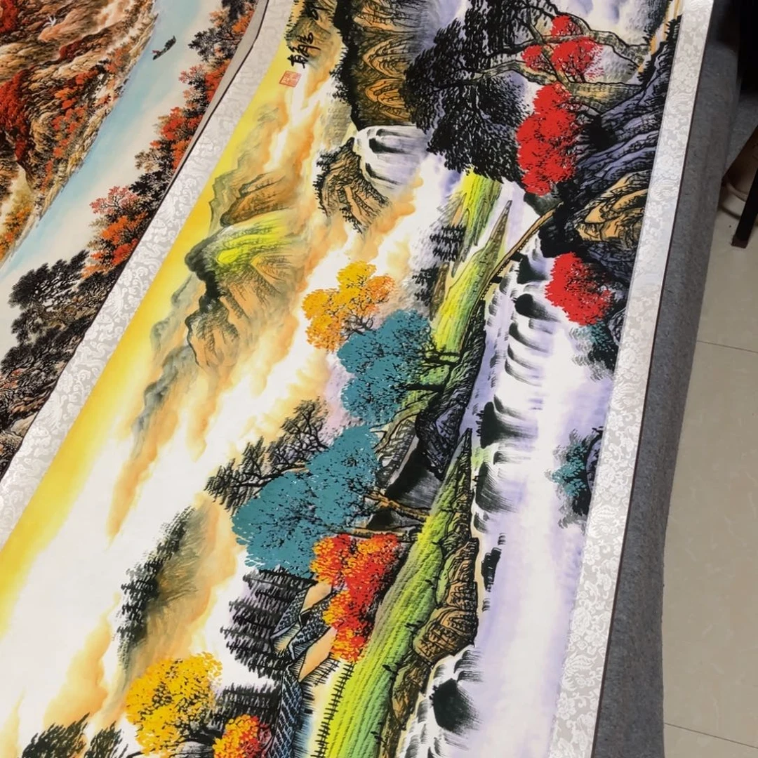 富山宝地丈二大横幅东方美学装饰画300*100