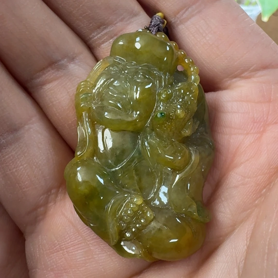 翡翠未镶嵌颈饰翡翠挂件