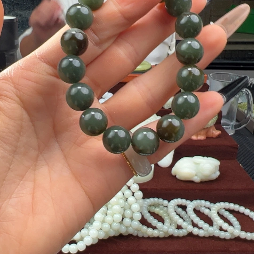 和田玉未镶嵌手链