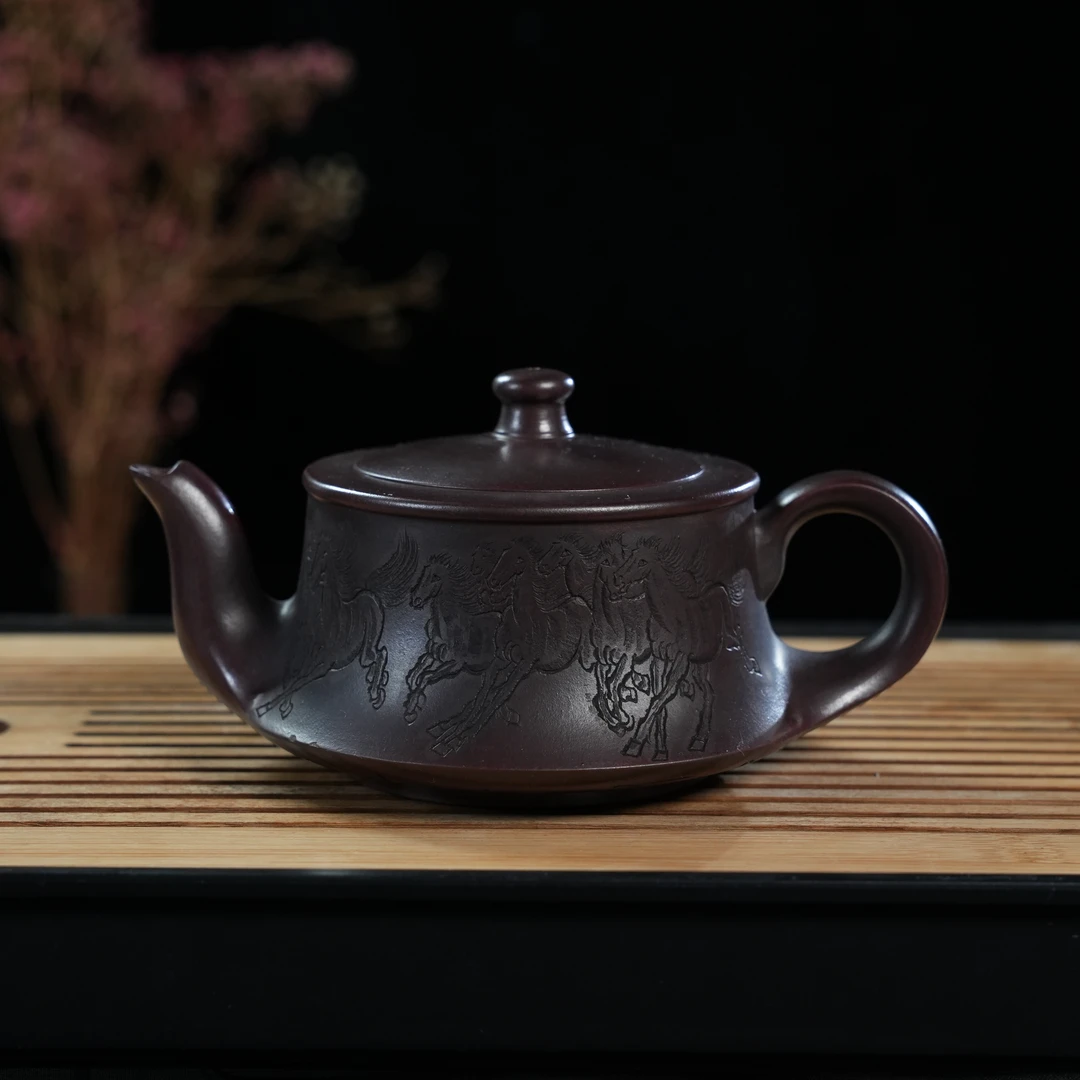 Z-FJX-24   范建新   宜兴手工紫砂  曲壶