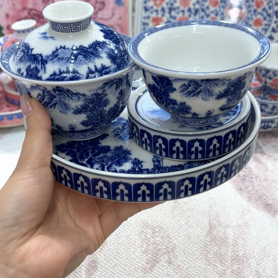 盖碗陶景德镇陶瓷工厂福利价