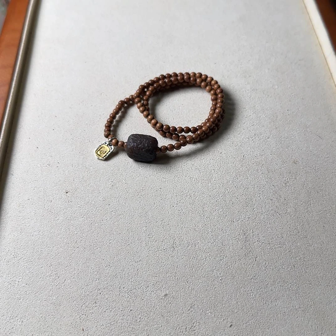 檀香木吊坠未镶嵌小**儿改扣头