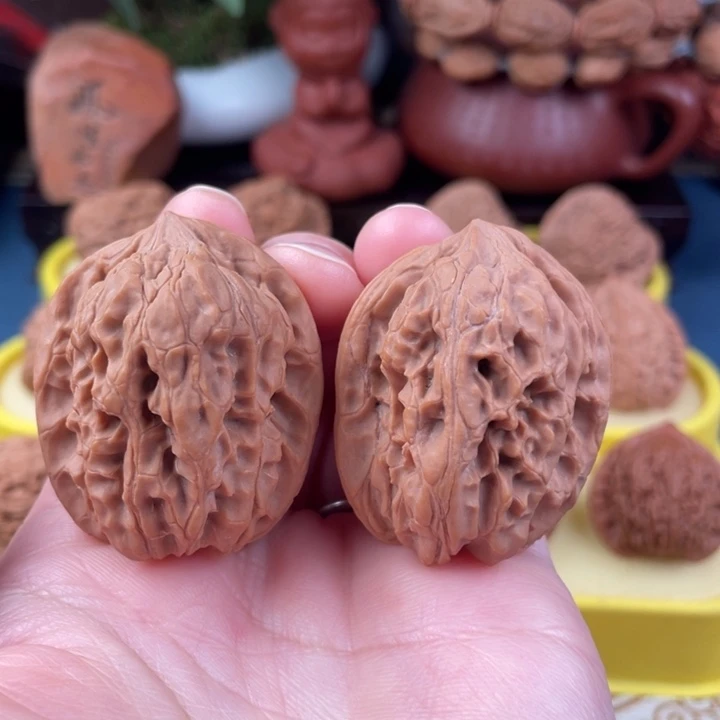 吊坠文玩核桃野生鸡心37