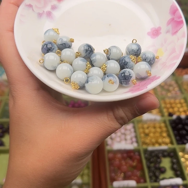 珐琅非遗传承手工圆珠扣