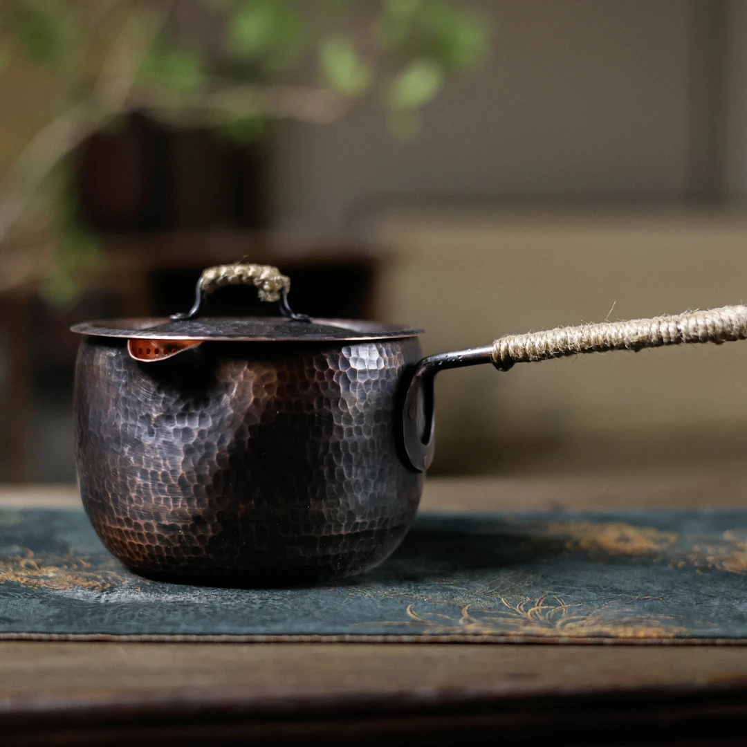 【老王】复古铜双嘴800cc煮茶器（Q7683）