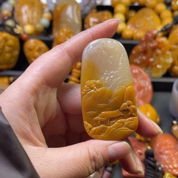 石英质玉吊坠(不含链)未镶嵌缘*